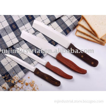 Serrated ceramic knife